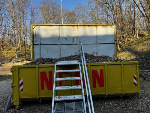 Wie viel so ein Container schlucken kann ist schon ganz schön cool